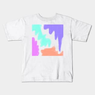 Colorful watercolor painting art design Kids T-Shirt